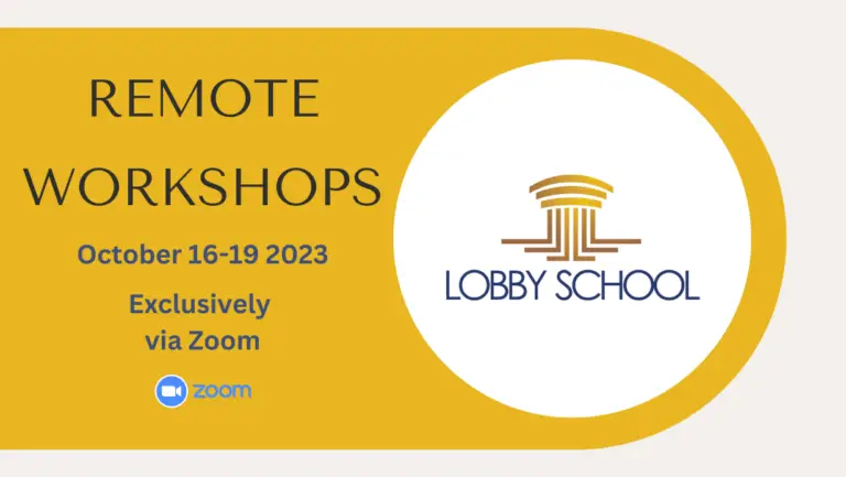 Three Remote Live Workshops